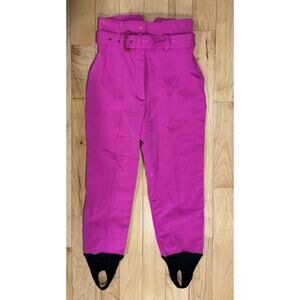 NWT Vintage 80's Snuggler Ski Wear Women's Ski Pants Style 304 Hot Pink Size 8R